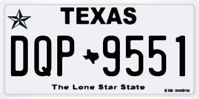 TX license plate DQP9551