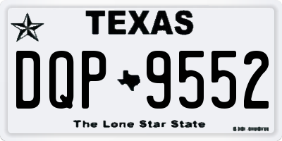 TX license plate DQP9552