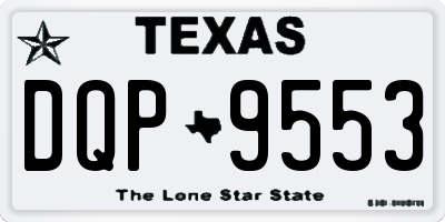 TX license plate DQP9553