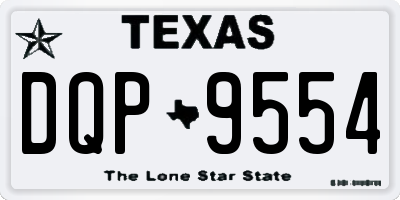 TX license plate DQP9554