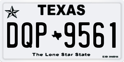 TX license plate DQP9561