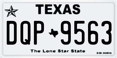 TX license plate DQP9563