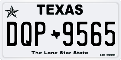 TX license plate DQP9565