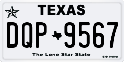 TX license plate DQP9567