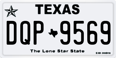TX license plate DQP9569