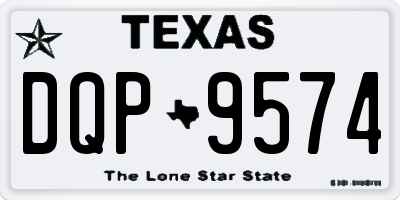 TX license plate DQP9574