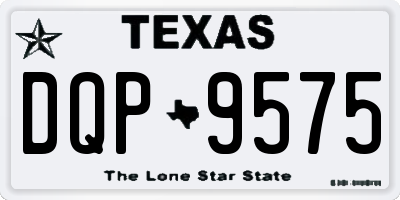 TX license plate DQP9575