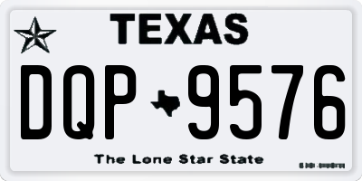 TX license plate DQP9576