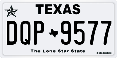 TX license plate DQP9577