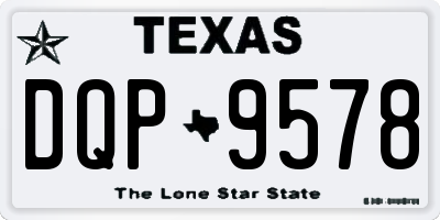 TX license plate DQP9578