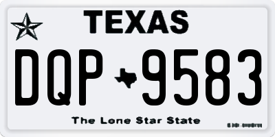 TX license plate DQP9583