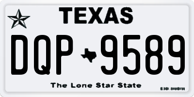 TX license plate DQP9589