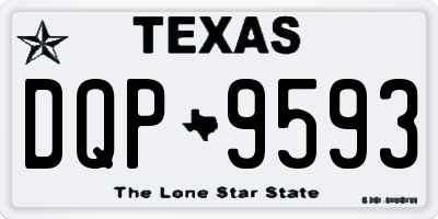 TX license plate DQP9593