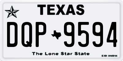 TX license plate DQP9594