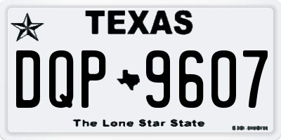 TX license plate DQP9607