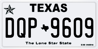 TX license plate DQP9609