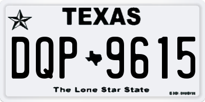 TX license plate DQP9615