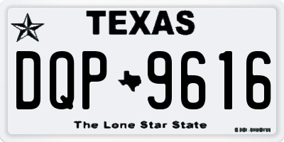 TX license plate DQP9616