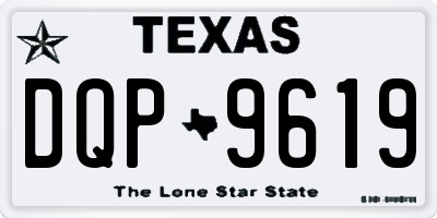 TX license plate DQP9619