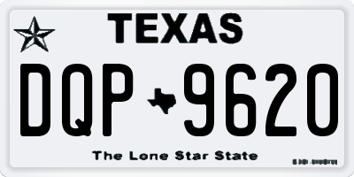 TX license plate DQP9620