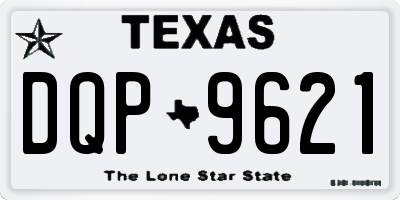 TX license plate DQP9621