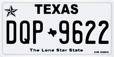 TX license plate DQP9622