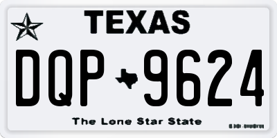 TX license plate DQP9624