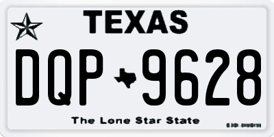TX license plate DQP9628