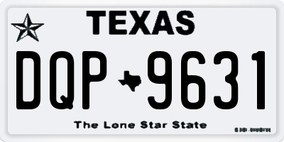TX license plate DQP9631