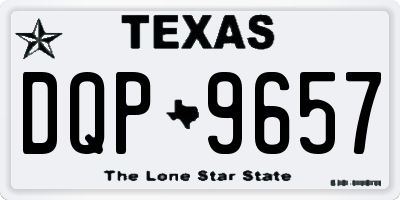 TX license plate DQP9657