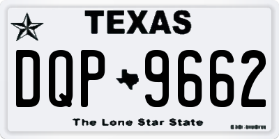 TX license plate DQP9662