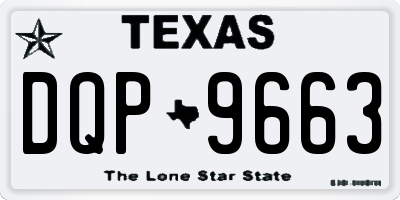 TX license plate DQP9663
