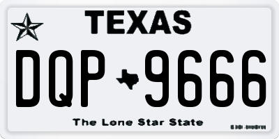 TX license plate DQP9666
