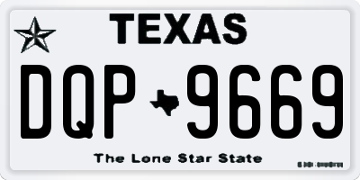 TX license plate DQP9669