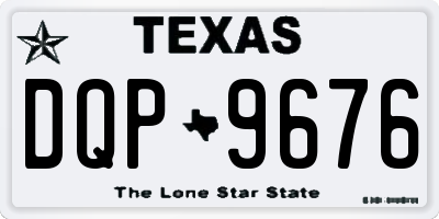 TX license plate DQP9676