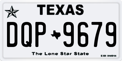 TX license plate DQP9679