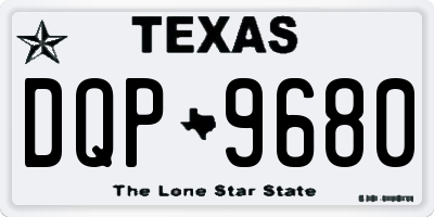 TX license plate DQP9680