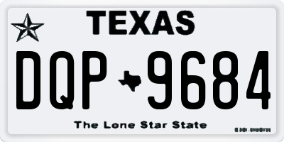 TX license plate DQP9684
