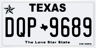 TX license plate DQP9689