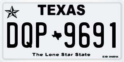 TX license plate DQP9691