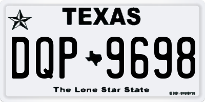 TX license plate DQP9698