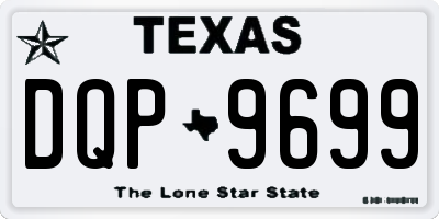 TX license plate DQP9699