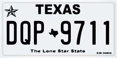 TX license plate DQP9711