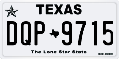 TX license plate DQP9715
