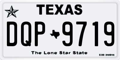 TX license plate DQP9719