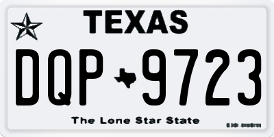 TX license plate DQP9723