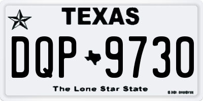 TX license plate DQP9730