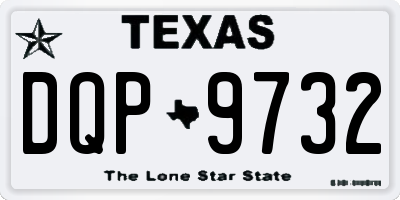 TX license plate DQP9732
