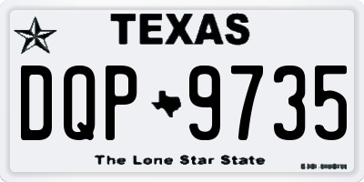 TX license plate DQP9735