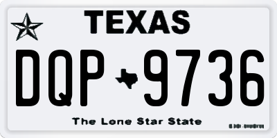 TX license plate DQP9736